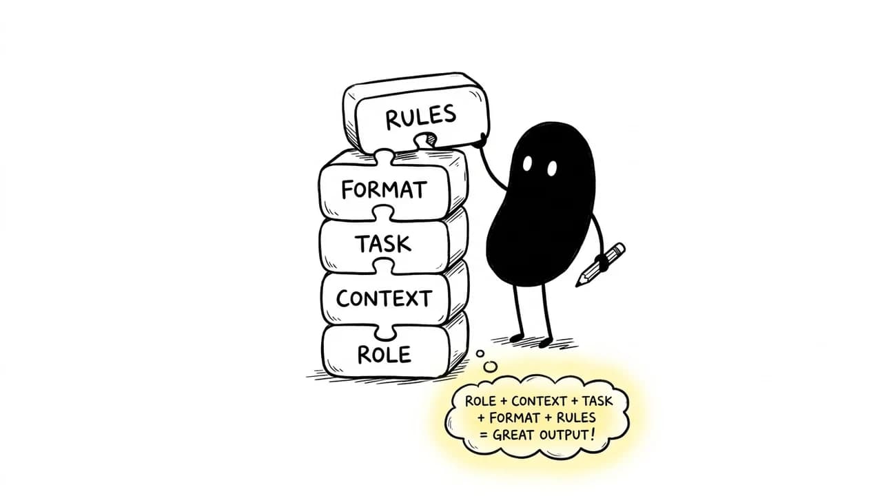 Cómo escribir prompts que funcionan: la estructura de 5 capas en producción